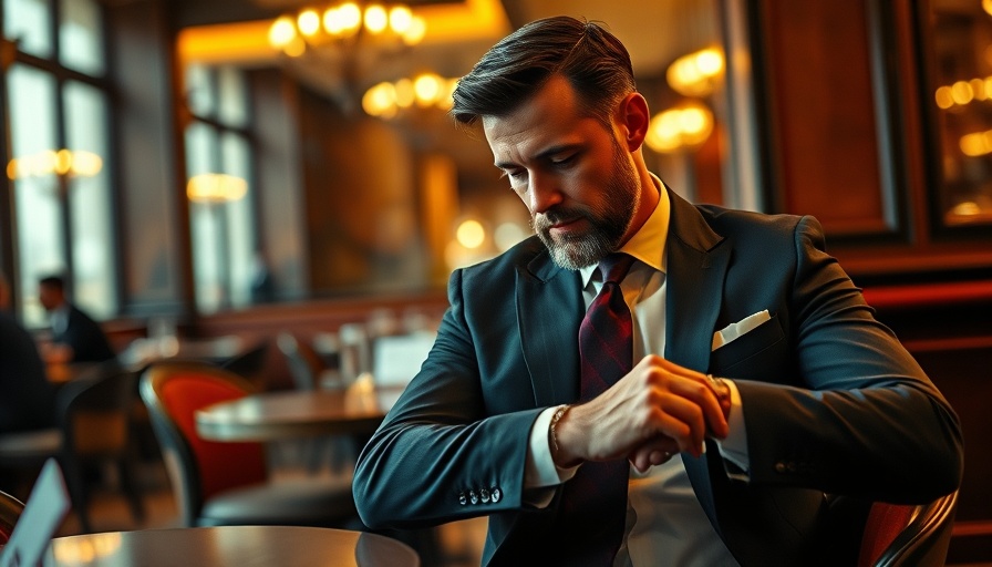Confident entrepreneur managing time in cafe, successful entrepreneurs time management