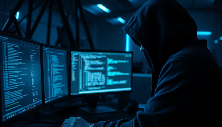 AI Bug Hunter tackling code at a computer station.