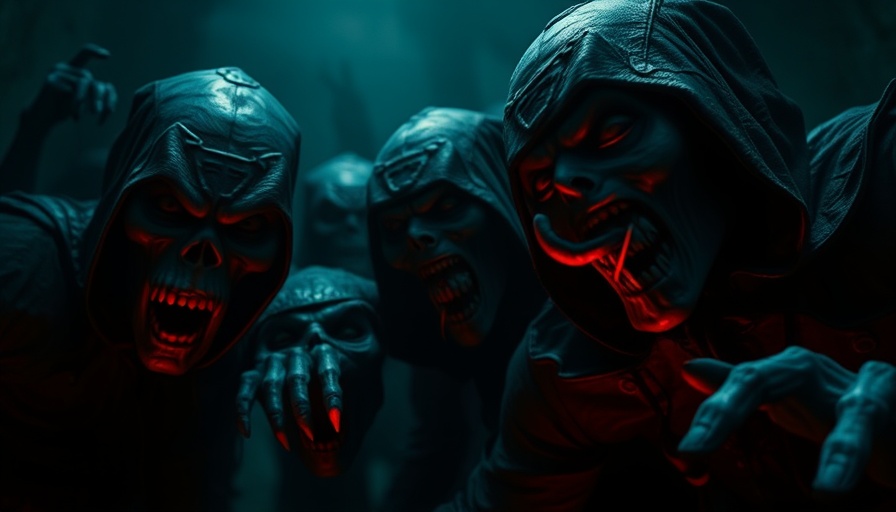 Halloween Horror Nights 2025 tickets showcase eerie, ghastly figures.
