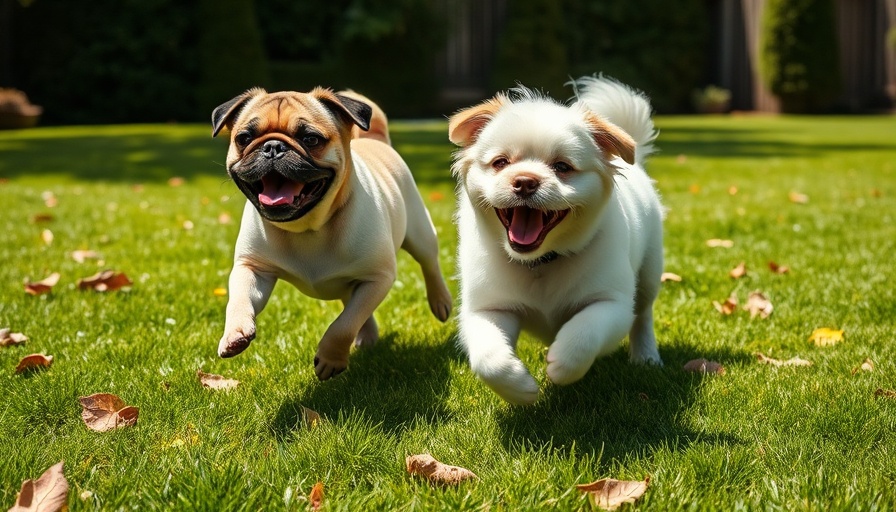 Dogs playing in yard for extra money rental