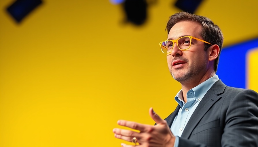 Prominent speaker on stage, discussing learning is expensive