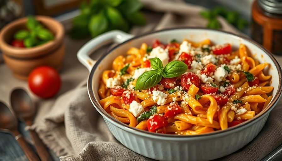 Popular Recipes of June 2025: Summer vegetable pasta in rustic setting.