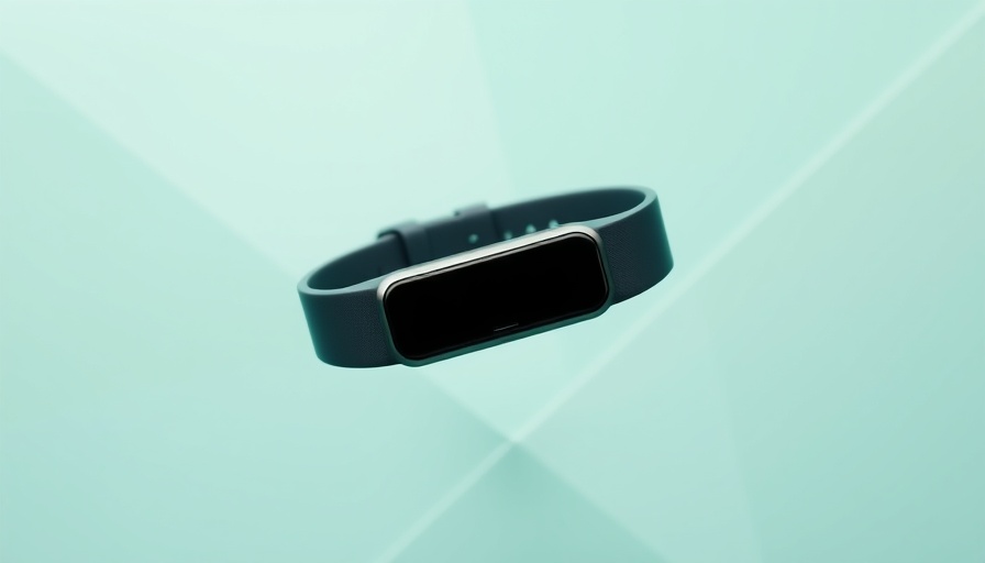 Sleek Amazfit Helio Strap on textured mint green background.