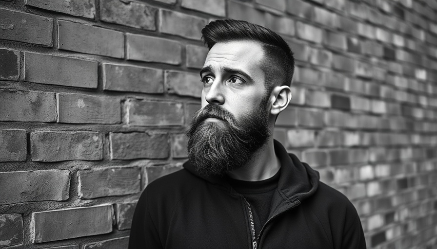 Contemplative man against brick wall, personalized small business ideas inspiration.