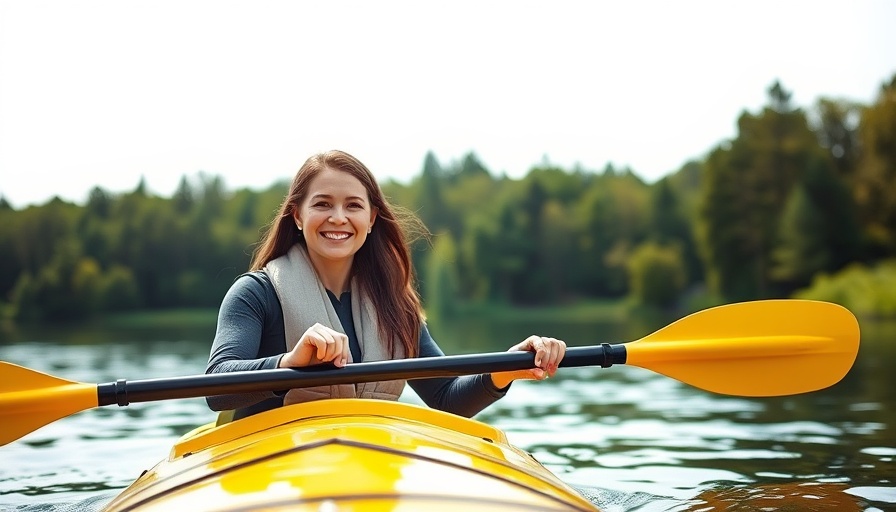Woman enjoying river kayaking, a popular outdoor activity in Florida.