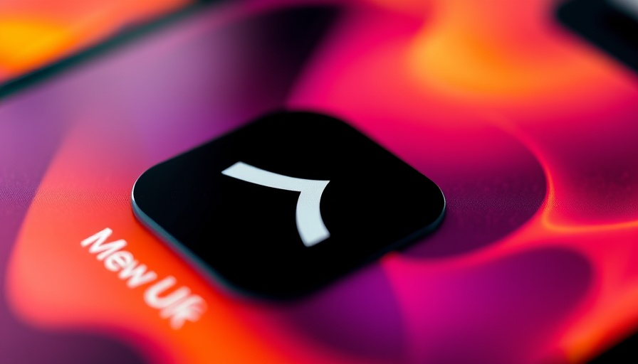 Futuristic black app icon with abstract background for AI automation.