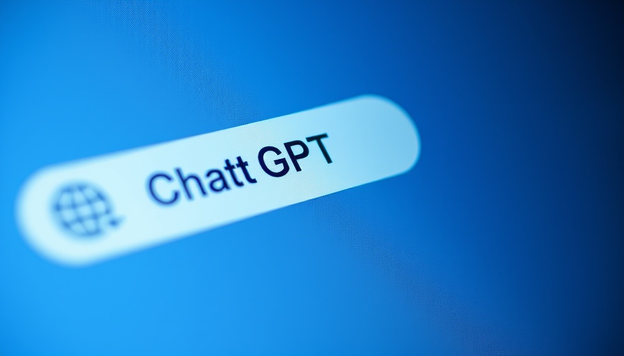 AI news summary interface with ChatGPT prompt and search button.