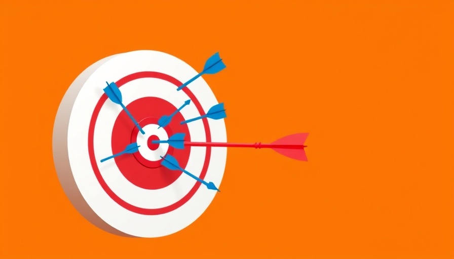 Vector illustration: Target with arrows, symbolizing 'lessons from failed startup'