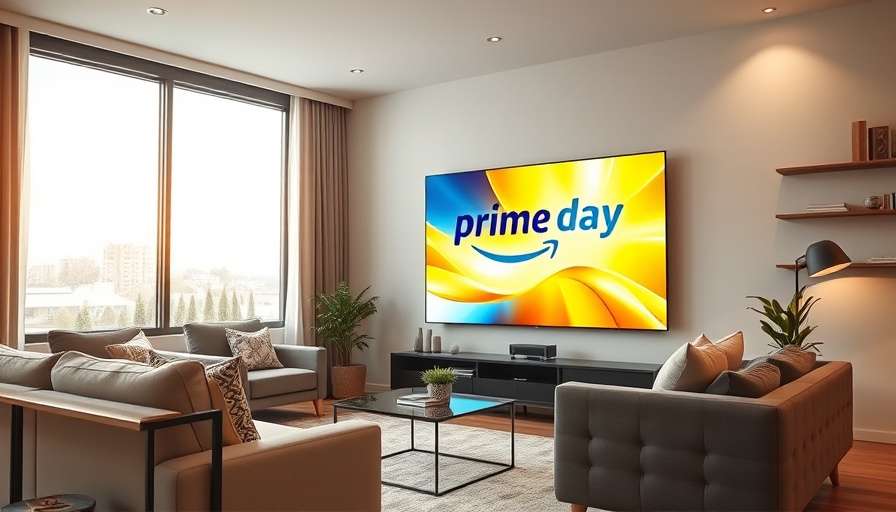 Prime Day TV deals featuring a vibrant display in a modern living room.