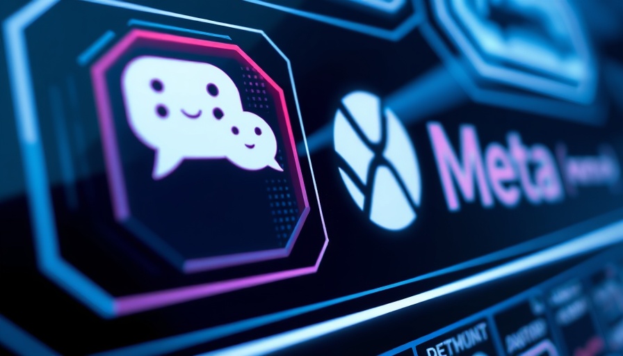 Futuristic digital icons of ChatGPT and Meta illustrating AI automation for entrepreneurs.