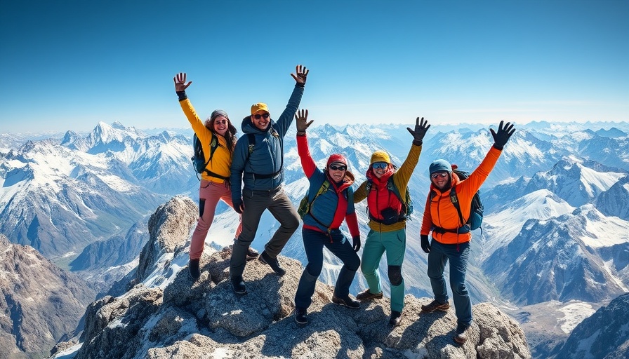 Investment Insights Q2 2025: Climbers celebrating mountain summit.