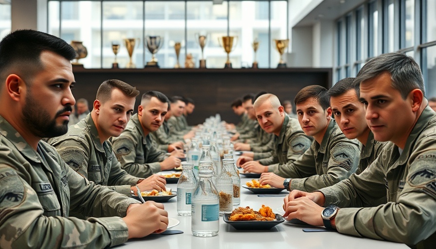 Military personnel dining, relating to ban on Chinese seafood