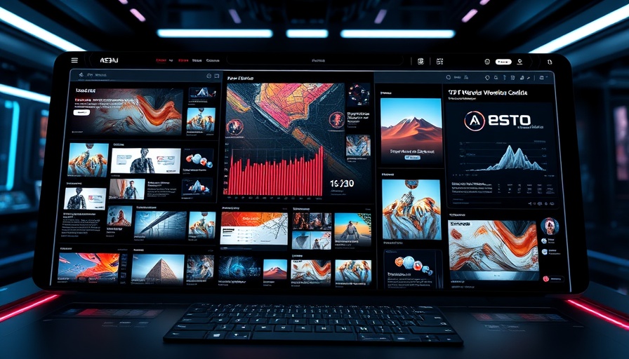 Futuristic AI websites interface showcasing 2025 tech innovations.