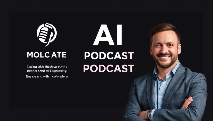 Podcast banner on reliable AI agent deployment with hosts.