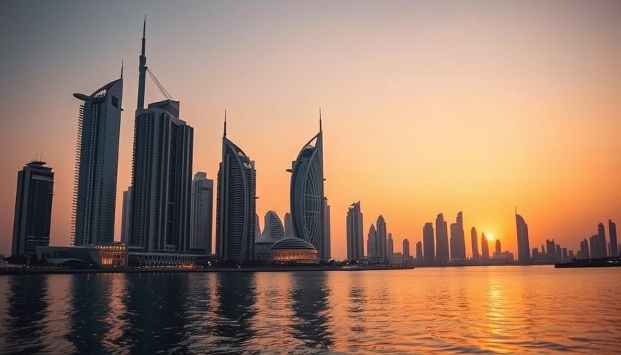 Abu Dhabi skyline at dusk reflecting real estate growth.