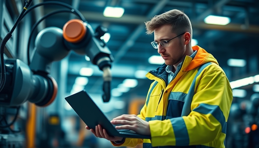 Engineer working with robotics in an industrial setting, latest AI news 2025.