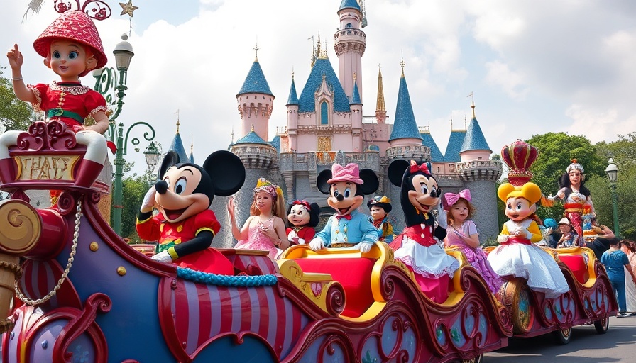 Festive Disney parade at Hong Kong Disneyland 20th Anniversary