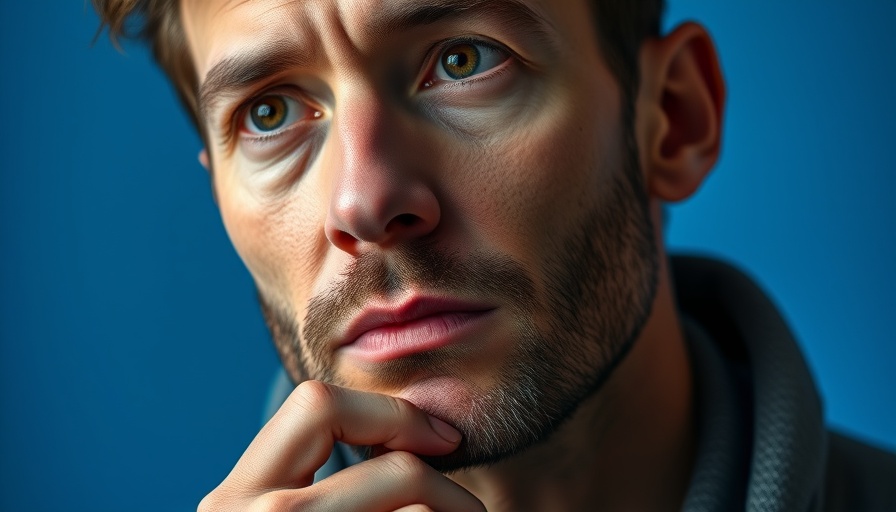 Thoughtful man contemplating AI for entrepreneurs.