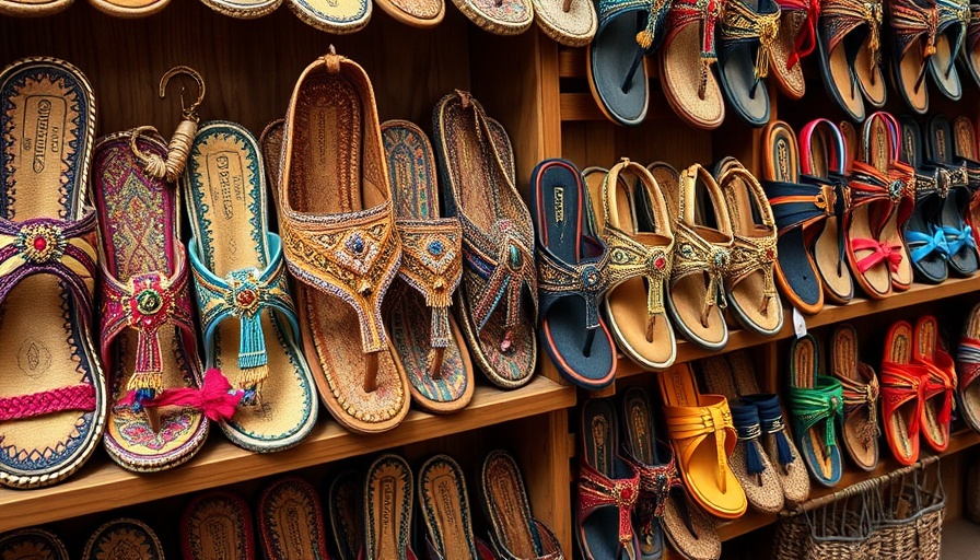 Traditional handcrafted sandals showcasing cultural appropriation in fashion.