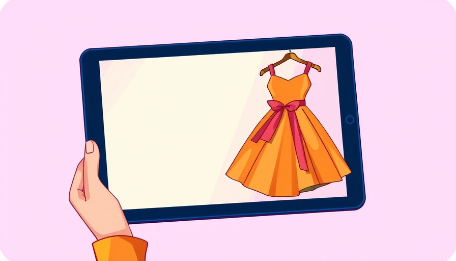 Illustration of a person exploring a digital storefront, starting an online business.