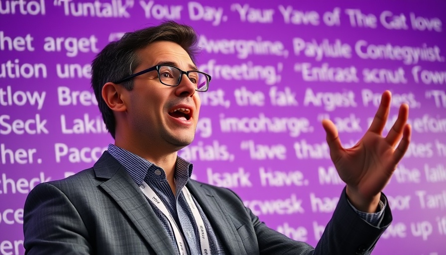 Businessman discussing AI in business growth