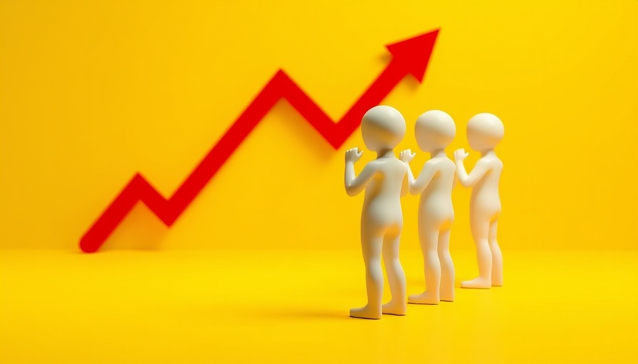 Purpose-driven business model visual with arrows and figurines.
