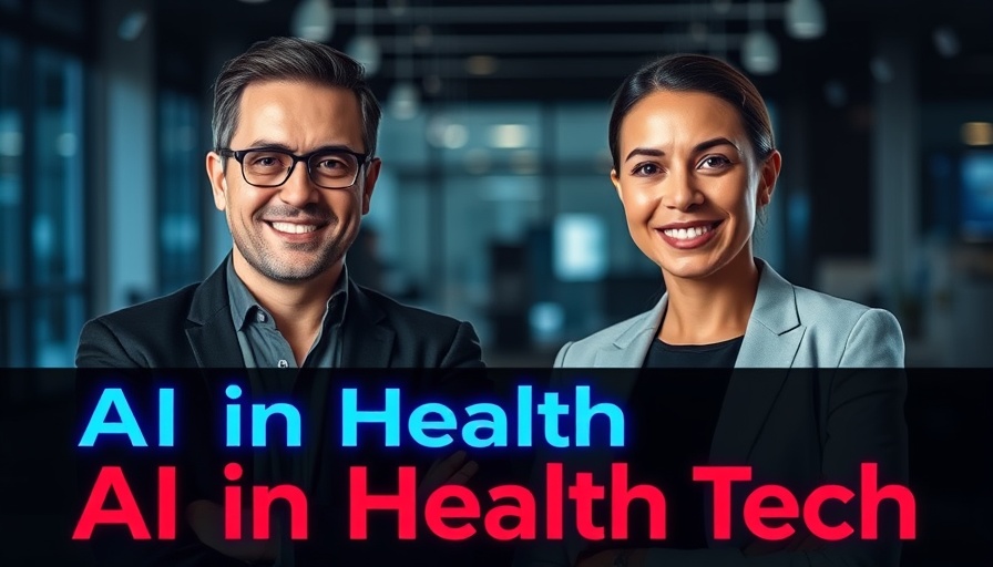 AI in health tech promo with professionals for a live discussion.