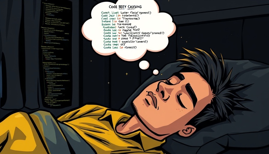 AI automation for entrepreneurs: person dreaming of code, surreal concept.