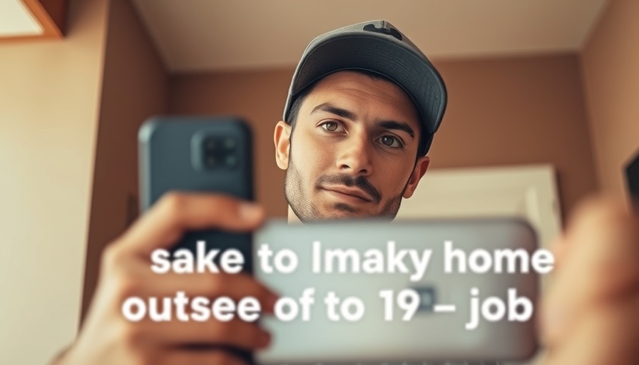 Casual man with a cap, text overlay about unique money-making ideas, AI for entrepreneurs.