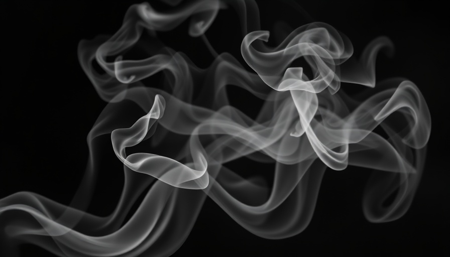 Ethereal smoke wisps swirling in darkness, atmospheric scene,