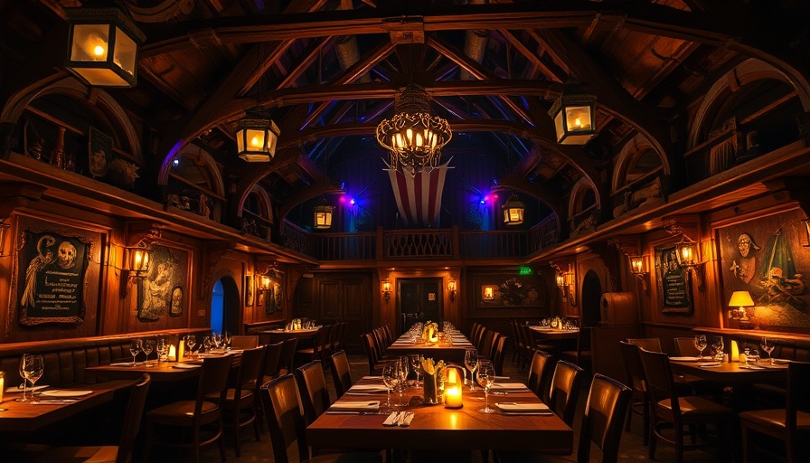 Pirate-themed Disney World dining experiences with rustic decor