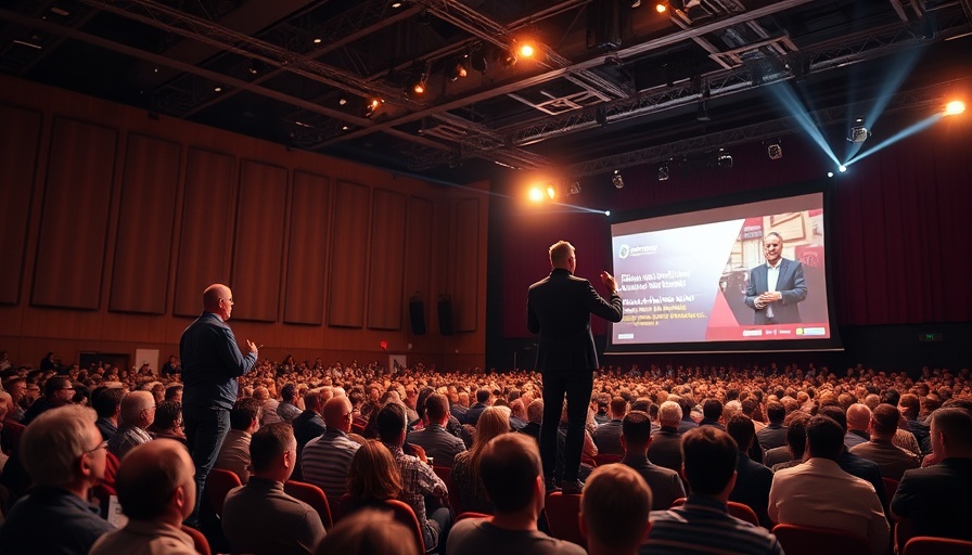 Understanding how to use AI in business growth at a tech conference.