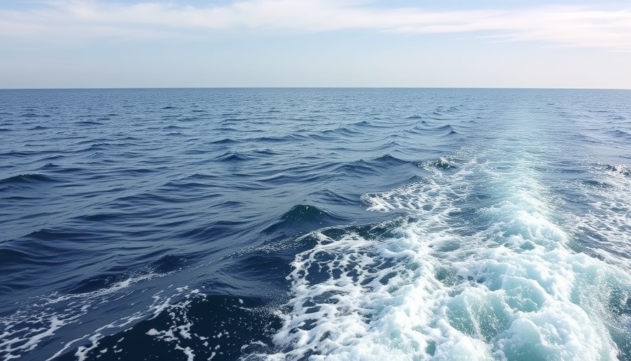Serene ocean view from a boat in Florida, embodying outdoor activities.