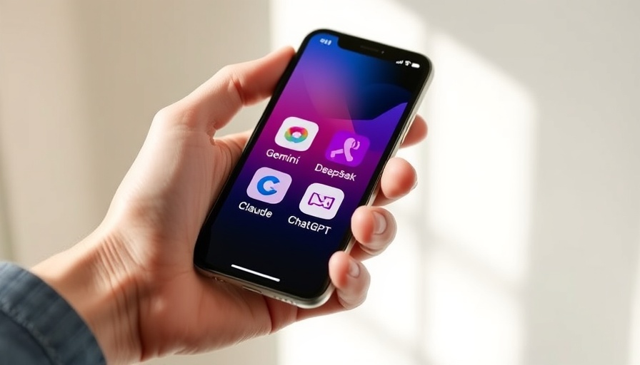 AI apps on smartphone screen highlighting AI child safety concerns.