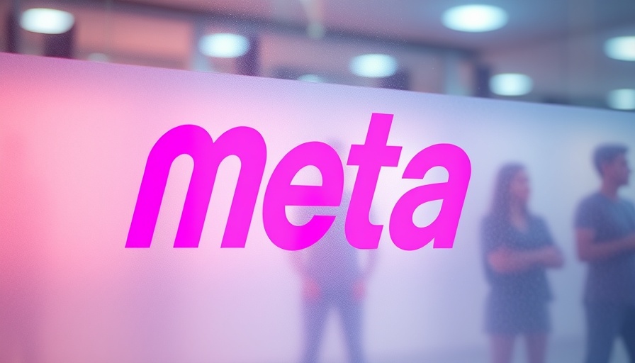 Meta California super PAC logo with pink and purple background.