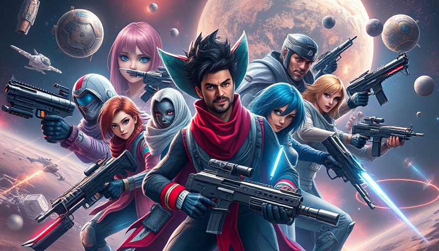 Vivid characters in outer space from Ken Levine's Judas game.
