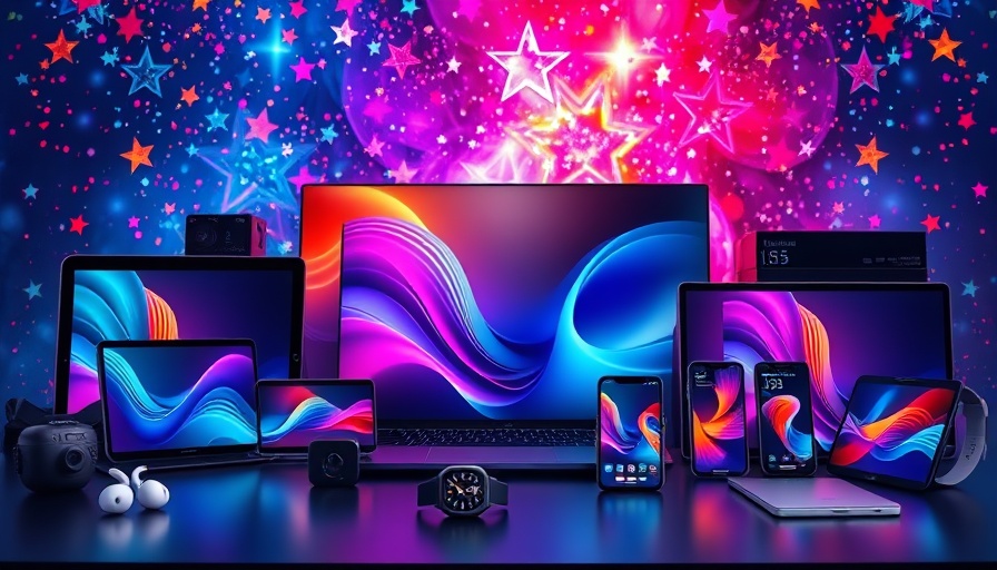 Labor Day Deals for Entrepreneurs: Assorted gadgets background