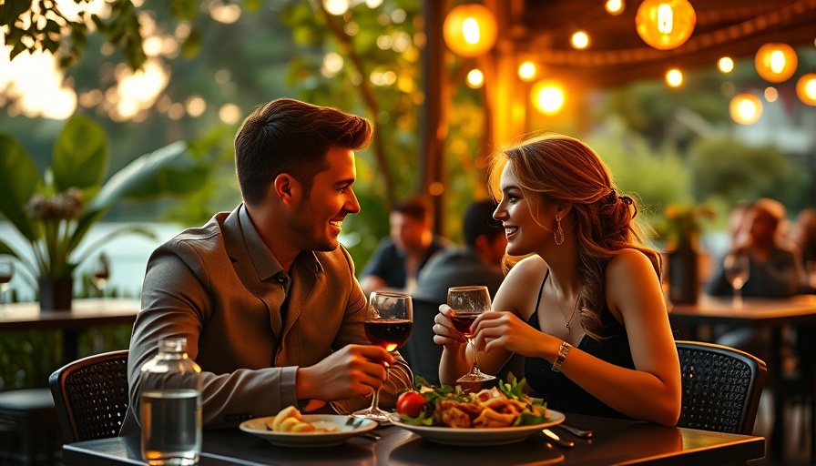 Elegant couple dining at Visit Orlando's Magical Dining 2025.