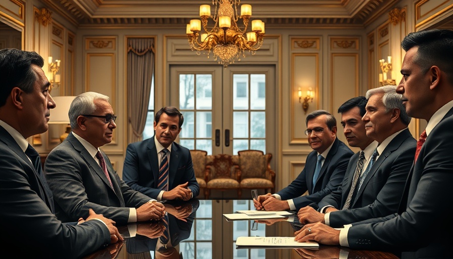 Executive meeting in elegant office for latest AI news 2025