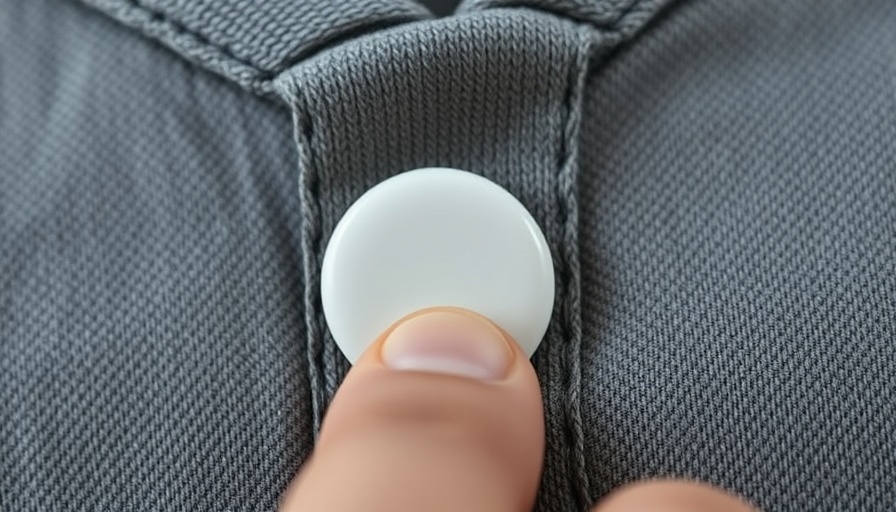 Hand pressing a sleek button pendant, AI automation for entrepreneurs.