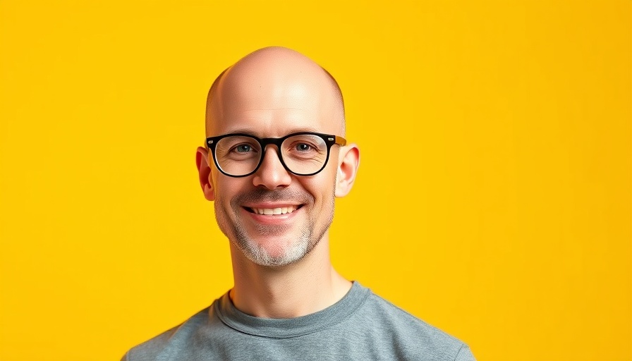 Bald man smiling against yellow backdrop with 'seths.blog'. Changing circumstances in business title.