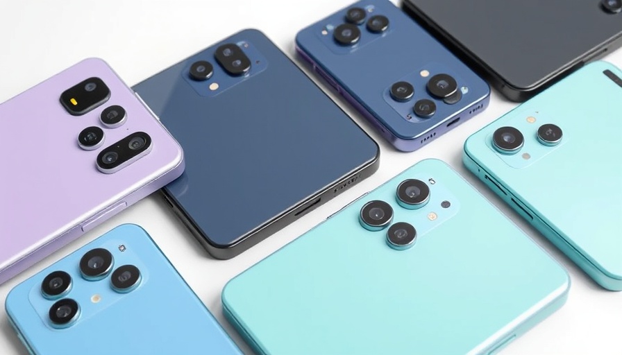 Pastel-colored iPhones highlighting sleek design and modern cameras for iPhone 17 AI features.