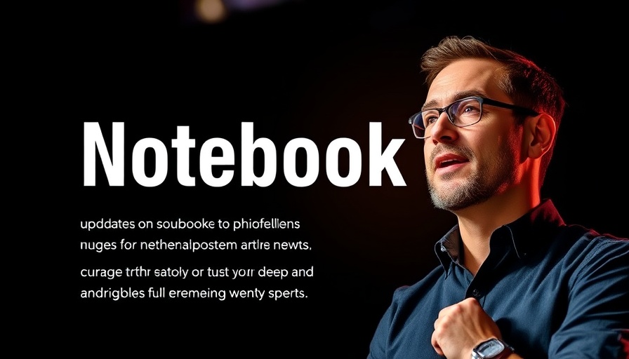 NotebookLM Updates live event promotion with speaker Jordan Wilson.
