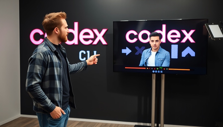 Video automation with AI concept image featuring codex CLI interface.