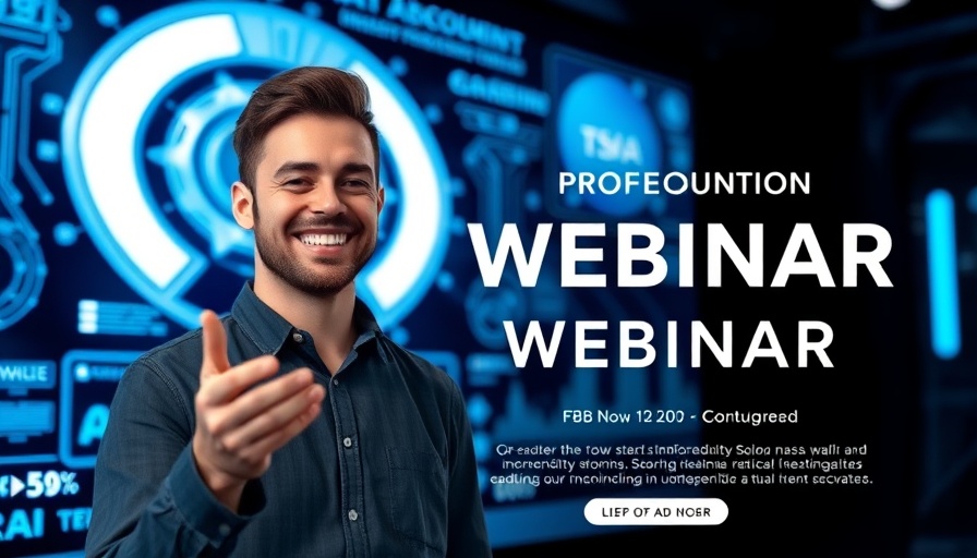 New grads job opportunities with AI webinar flyer featuring speaker.