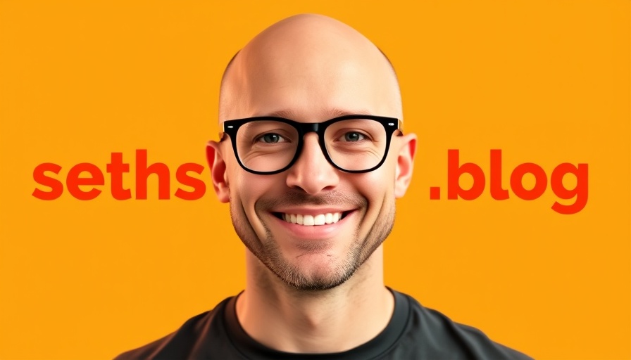 Bald man smiling confidently with 'seths.blog' text in bold.