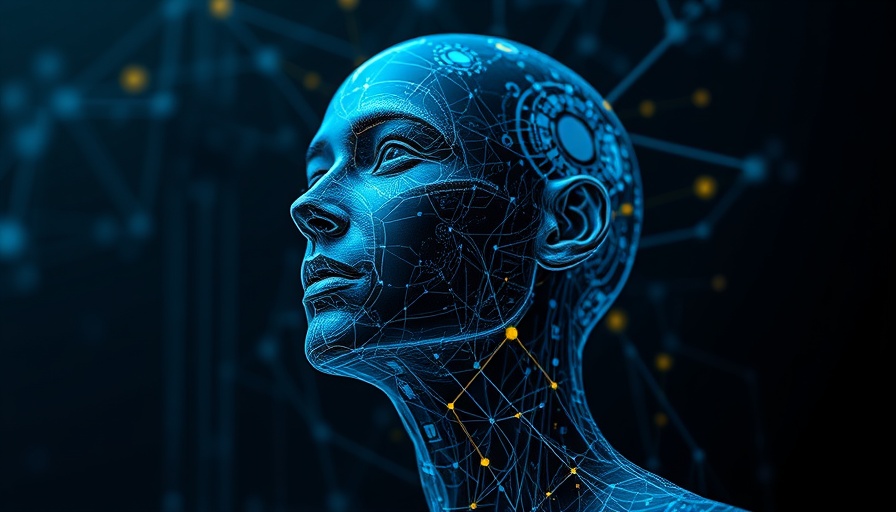 Surreal abstract AI concept image highlighting digital transformation for entrepreneurs.