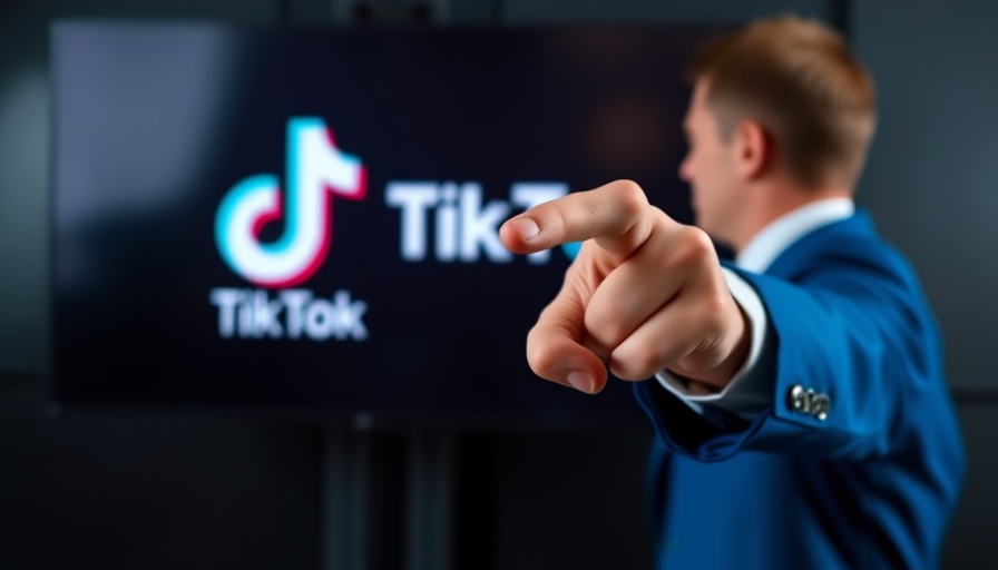 Blurred figure gesturing towards TikTok logo, Trump TikTok deal US investors.