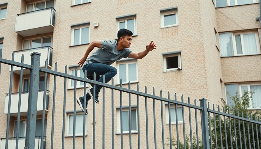 Agile person climbing a fence; learn with free AI courses.