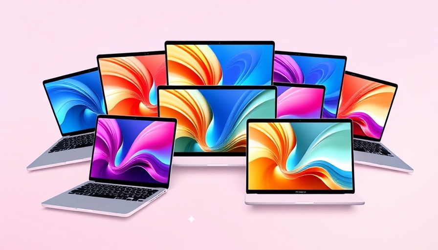 Colorful M4 MacBook Airs with abstract screens, discount offer